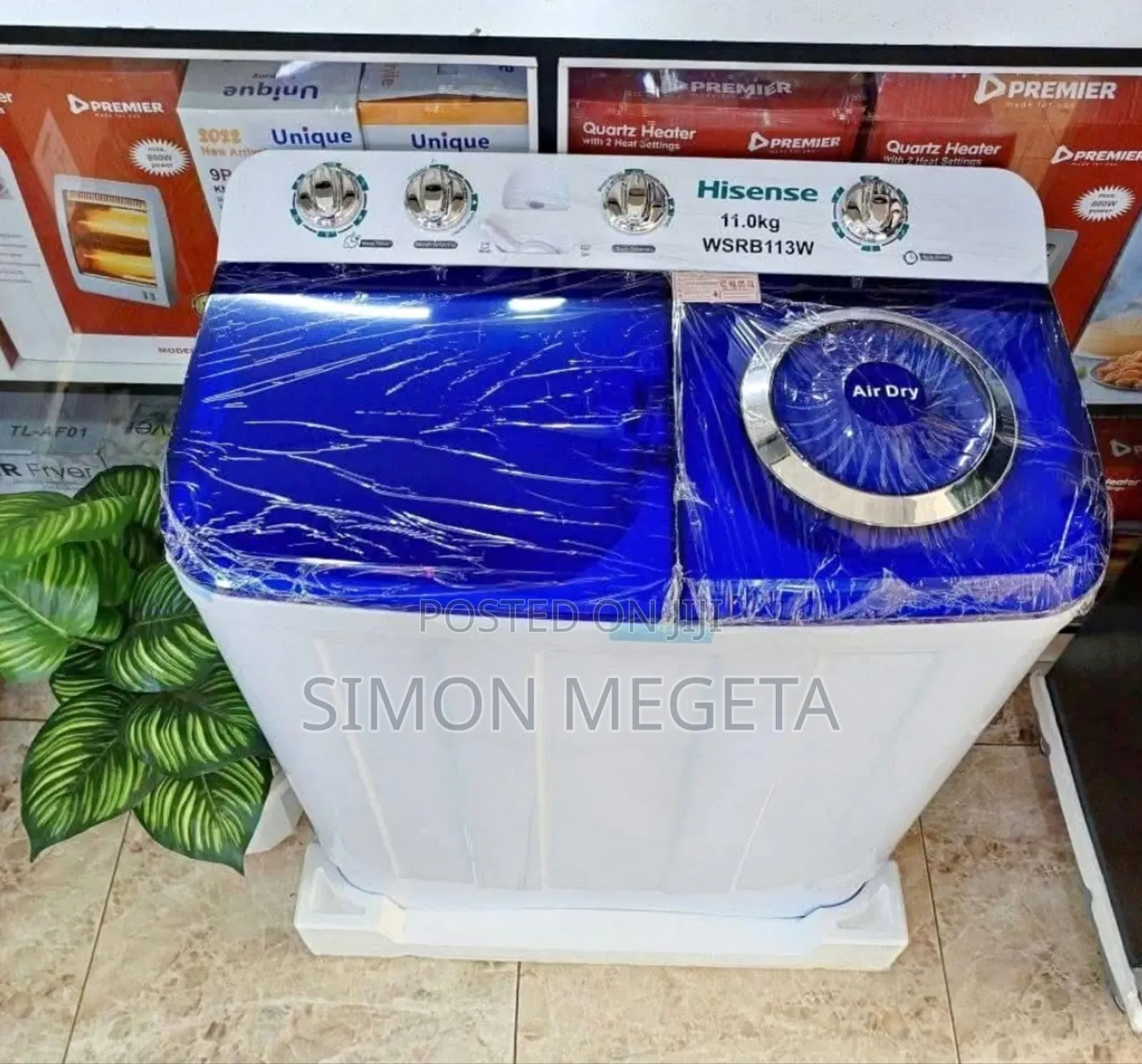 Hisense 11kg Twin Tub Washing Machine – Heavy Duty Cleaning Made Easy