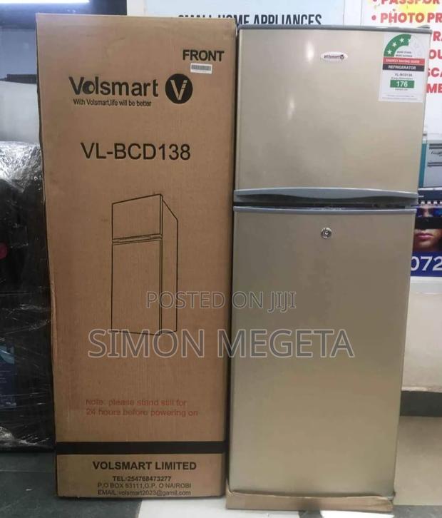 Volsmart 138l Double Door Fridge – Perfect for Home or Office Use