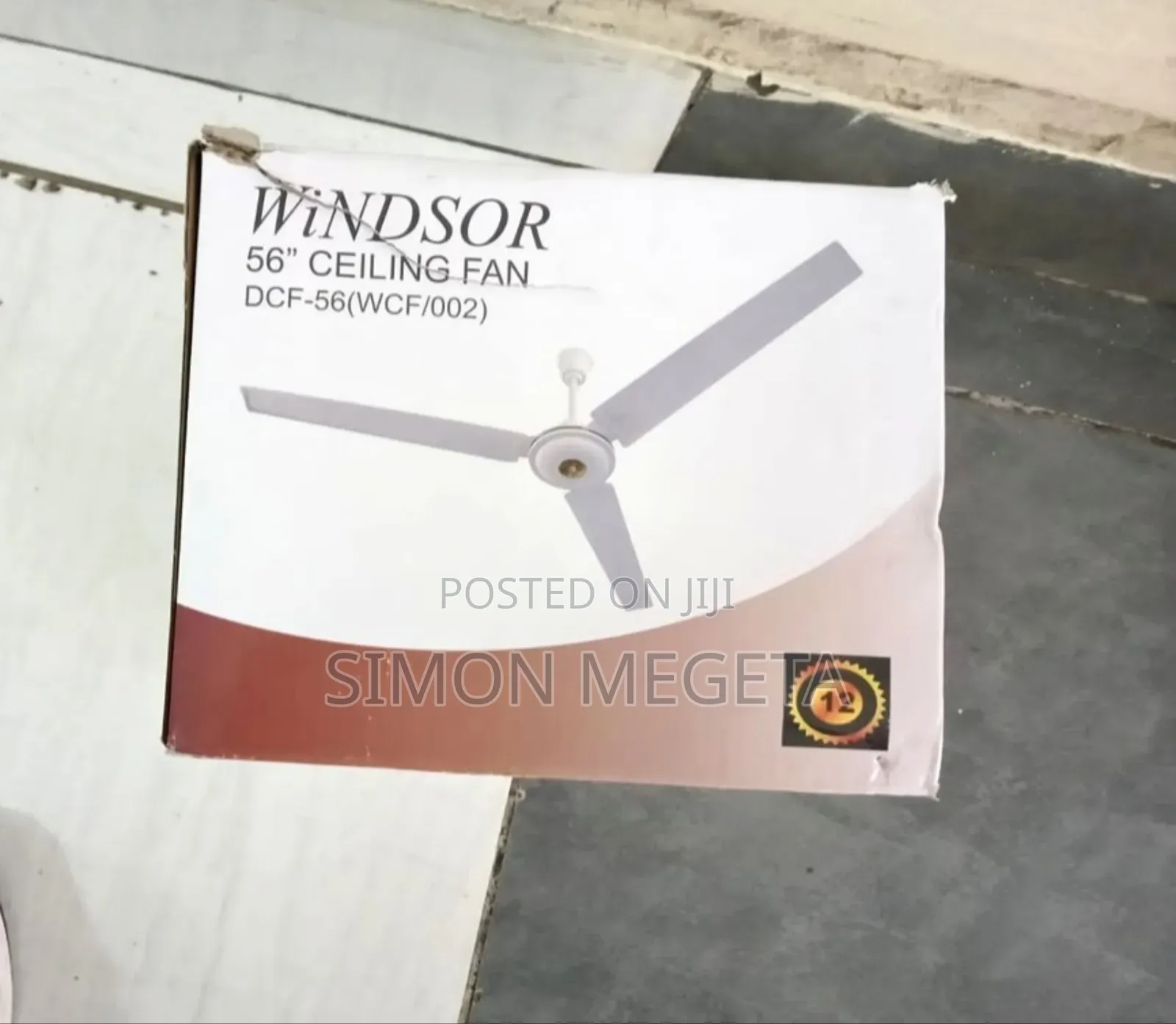 Windsor 56” Ceiling Fan – Wide Coverage, Smooth Durable