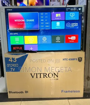 Vitron 43” Frameless Smart Tv – Full Hd, Sleek Connected