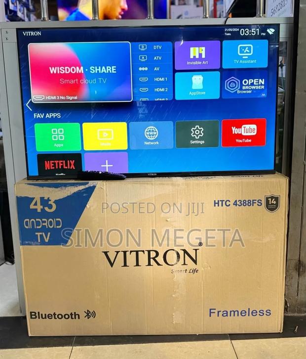 Vitron 43” Frameless Smart Tv – Full Hd, Sleek Connected - thumbnail 2