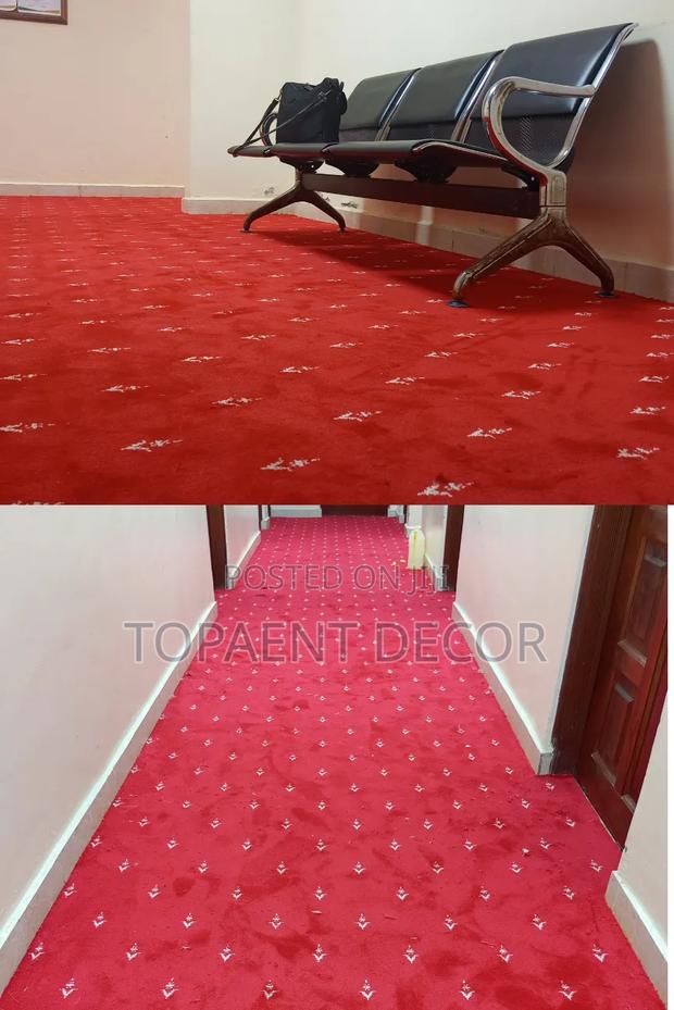 Let Your Floors Feel Luxurious With 12mm Red Flowered Vvip Wall Towall
