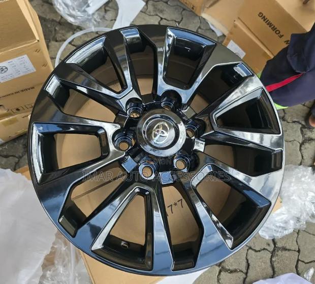 18 Inches Black Rims for Toyota Prado for Sale in Kenya | Stylish.