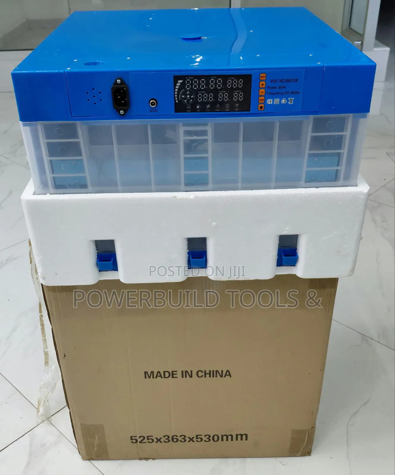 128eggs Automatic Incubator 80w/12v Ac/Dc