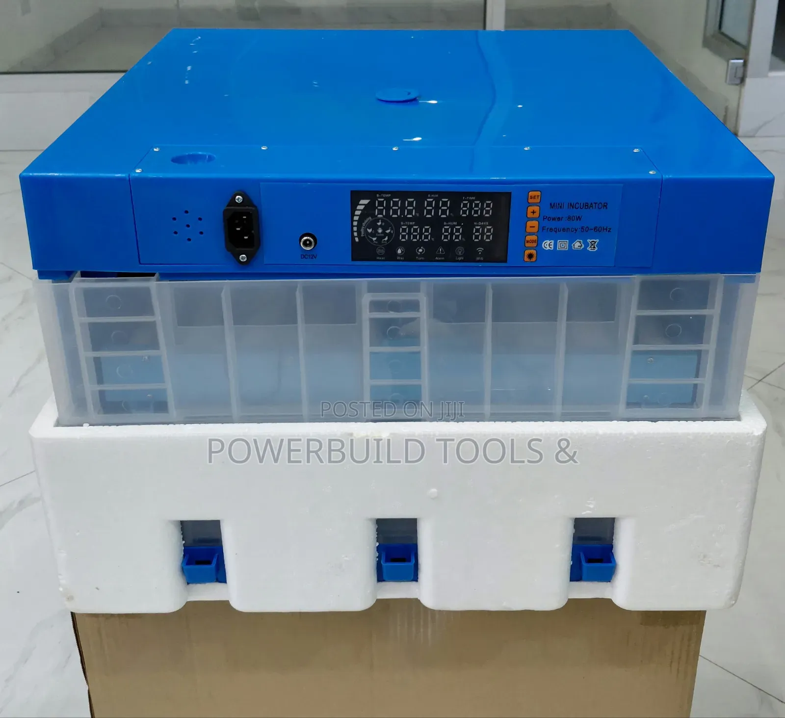 128eggs Automatic Incubator 80w/12v Ac/Dc