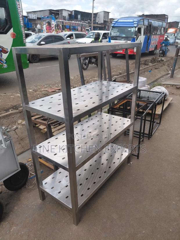 A 3 Tier Perforated Rack. - main view