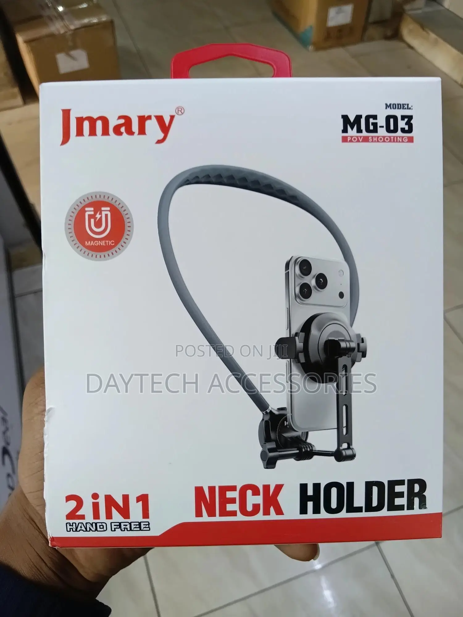 Jmary Mg-03 Magnetic Neck Mount Phone Holder