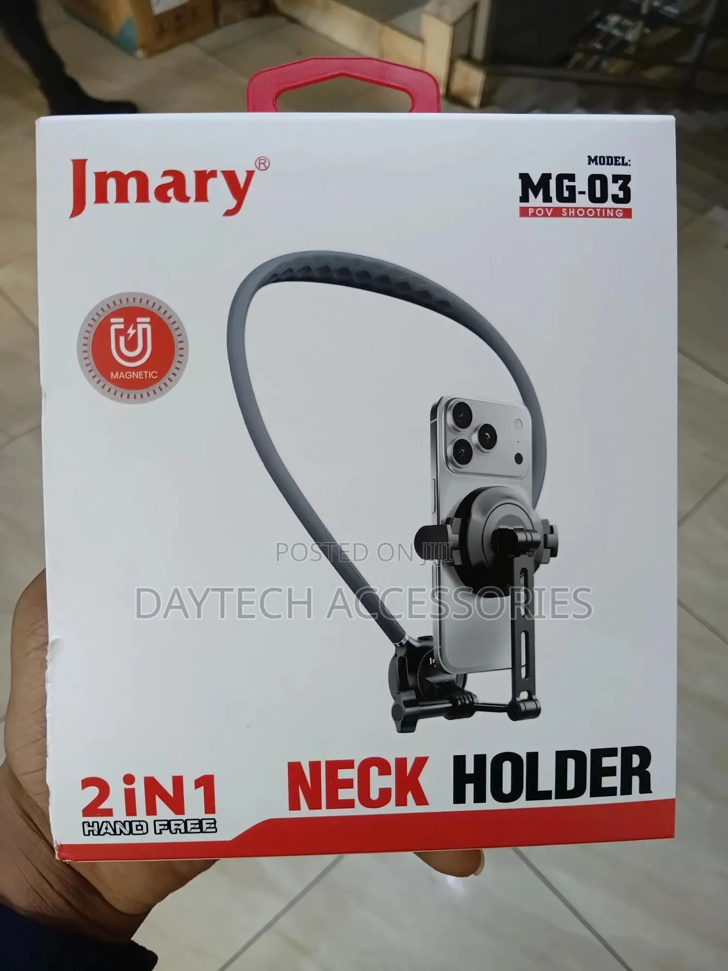 Jmary Mg-03 Magnetic Neck Mount Phone Holder