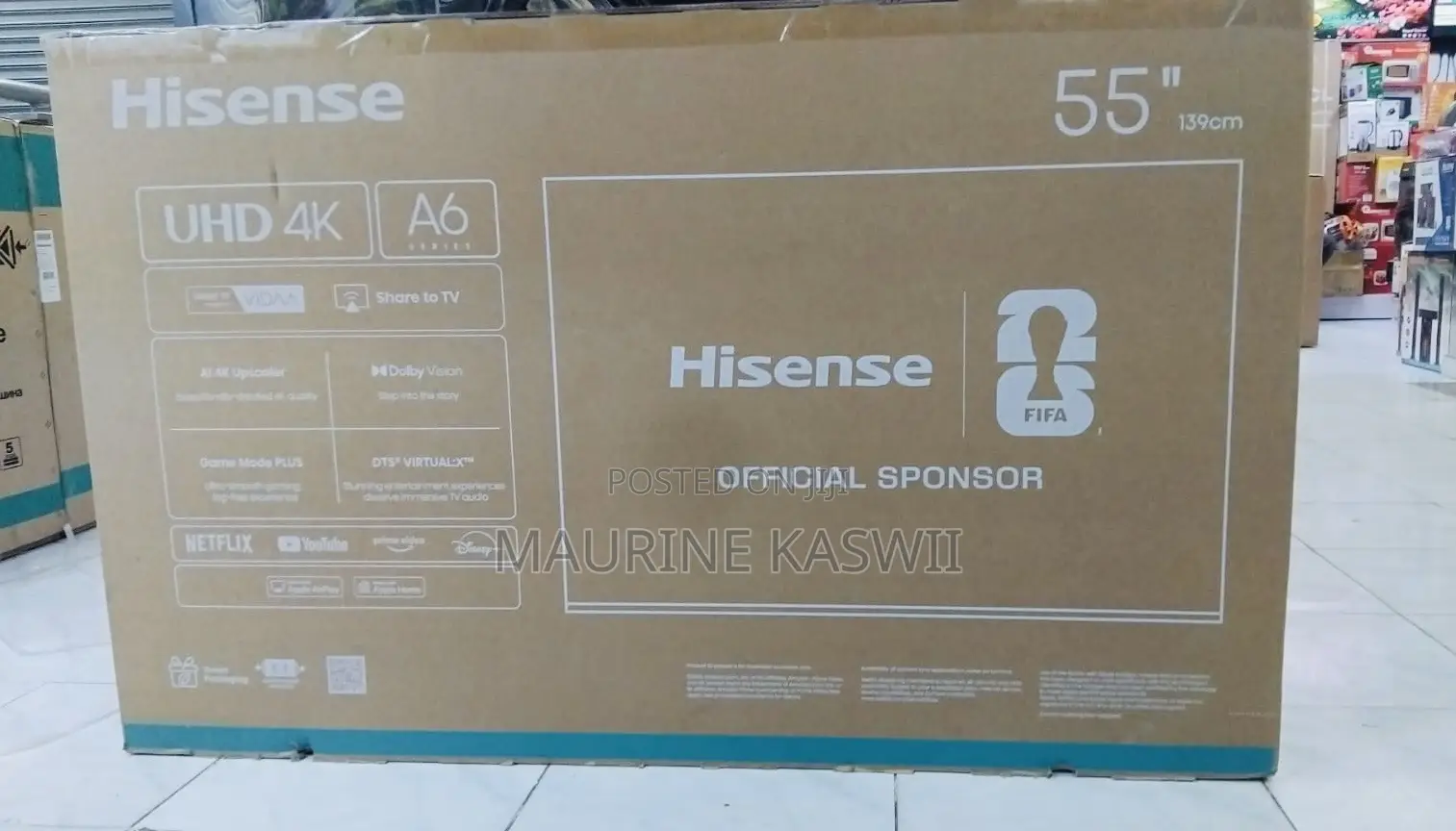 Hisense 55 A6 Smart Frameless Tv