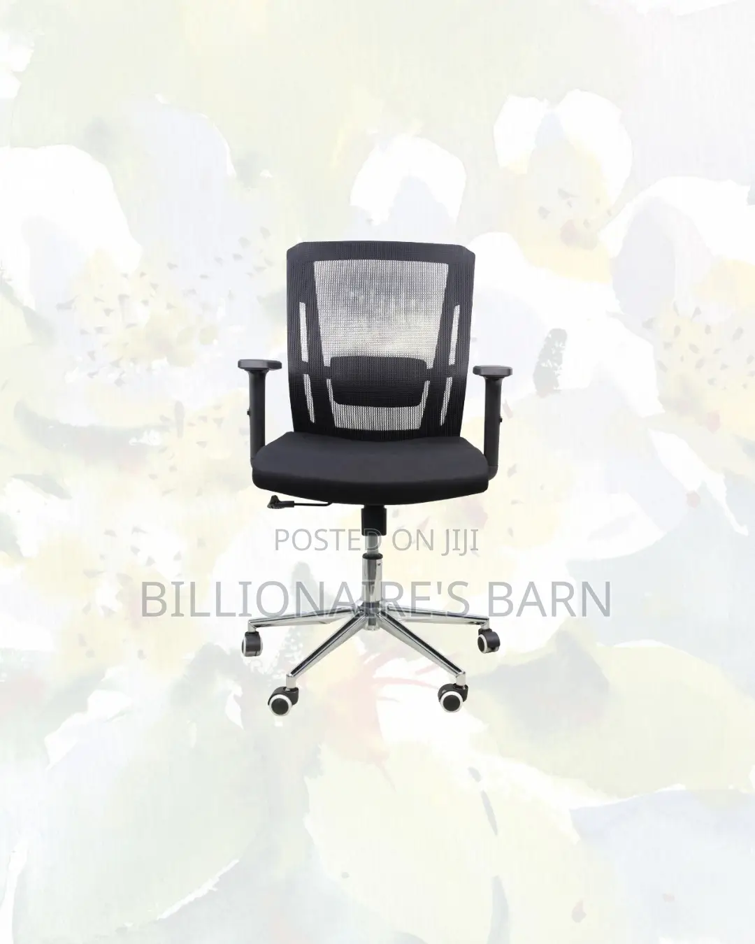 The Barn Origin Chair Mid Back Chrome Base Ergonomic Seating
