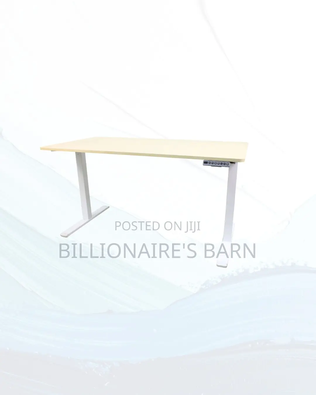 Boost Workflow 1400x700mm Standing Desk Clean Cable-Friendly Workspace