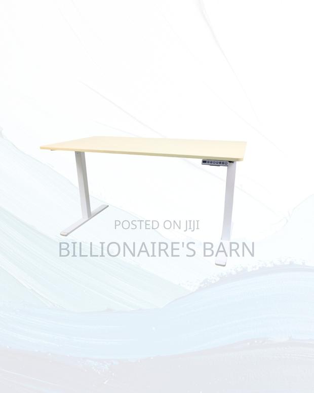 Boost Workflow 1400x700mm Standing Desk Clean Cable-Friendly Workspace