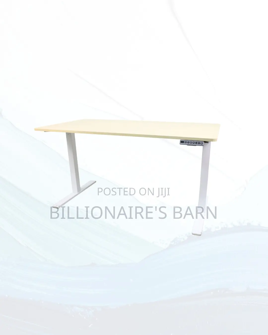 Boost Workflow 1400x700mm Standing Desk Clean Cable-Friendly Workspace