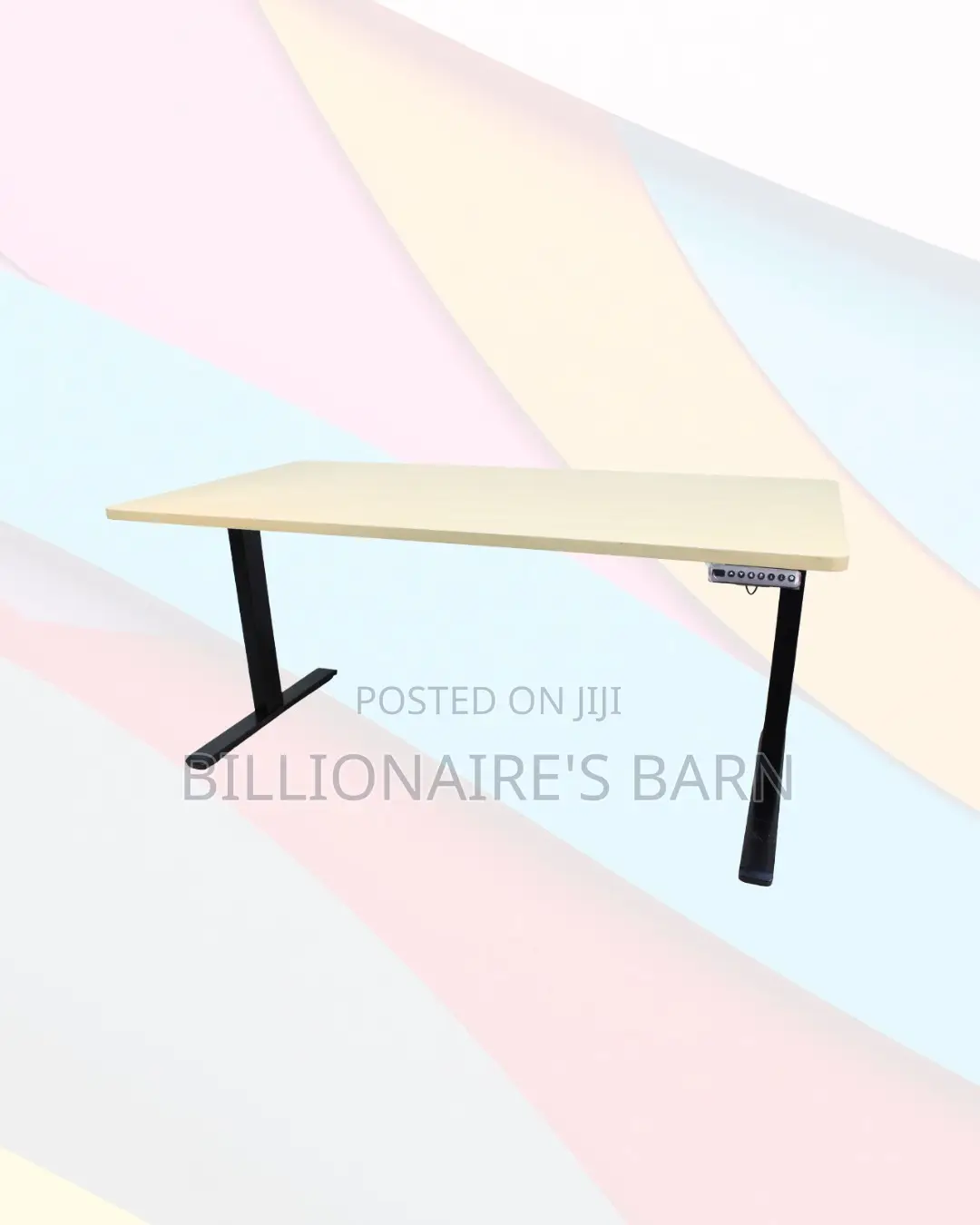 Boost Workflow 1600x800mm Standing Desk Clean Cable-Friendly Workspace