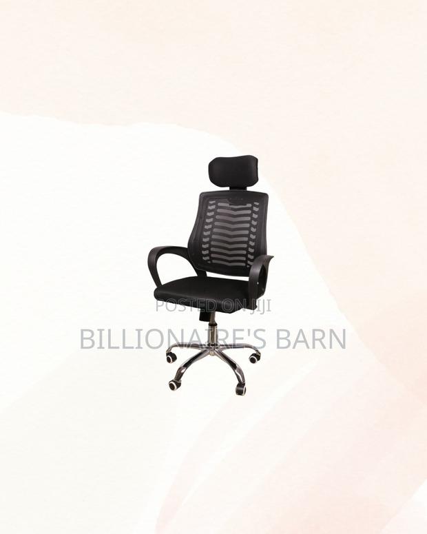 Secretarial Mesh Chair Adjustable Headrest for Office Durable Solution - thumbnail 3