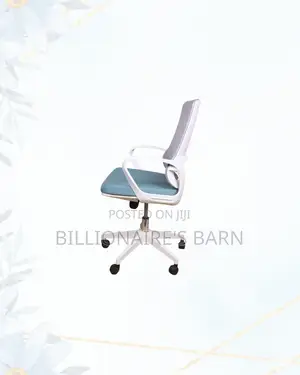 White Ergonomic Mesh Office Chair Mid Back Professional Solution