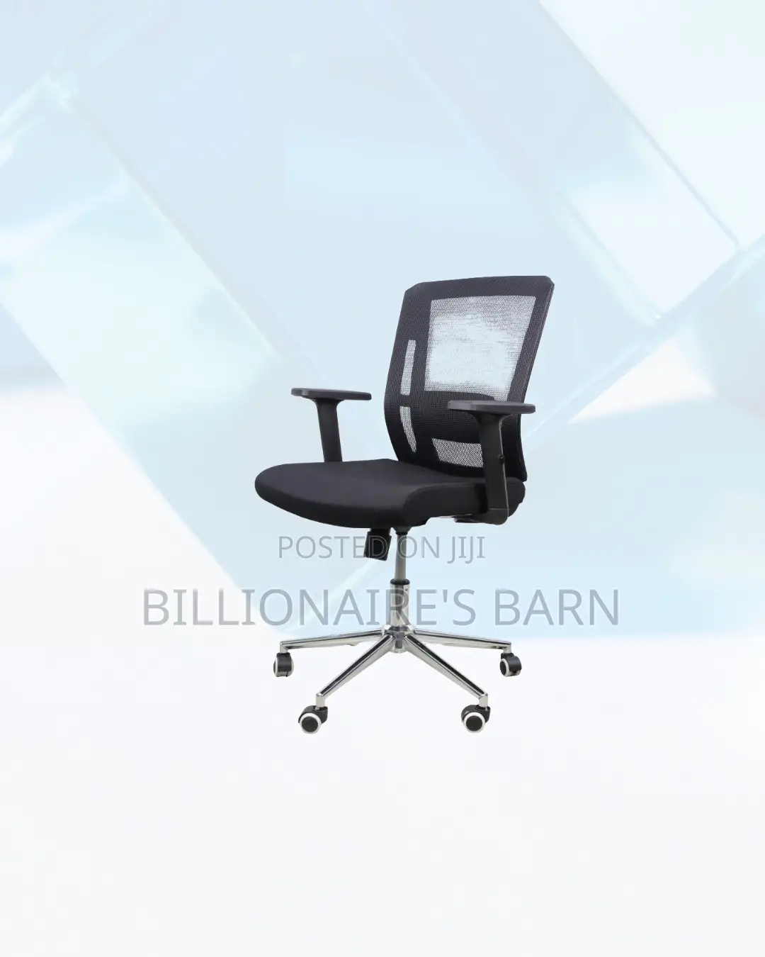 The Barn Origin Chair Mid Back Chrome Base Durable Office Solution