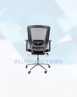 The Barn Origin Chair Mid Back Chrome Base Durable Office Solution