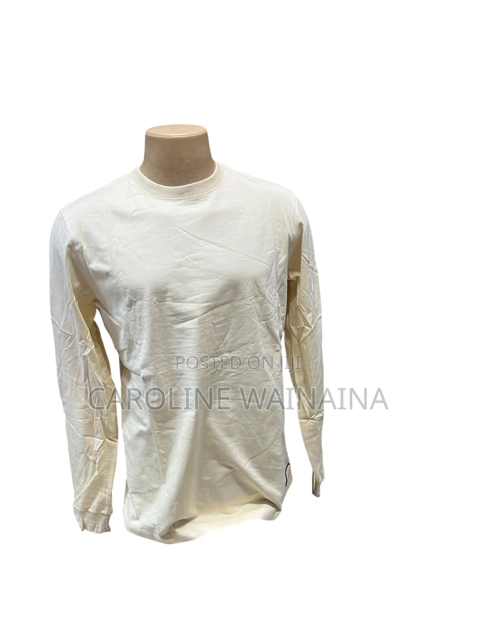 Cream White Long Sleeve Tshirt