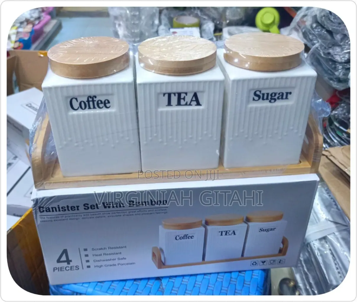 Ceramic Canister Set 3pc