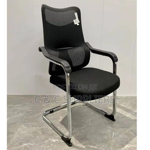 Office Chairs: High-Back Orthopedic Mesh Visitor Seat