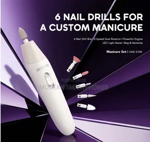 Oraimo Tipsy 6 Nail Drills 2-Speed Dual Rotation Manicure Set