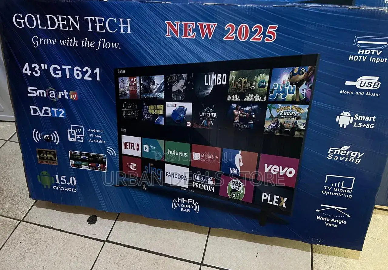 Goldentech 43” Smart Tv