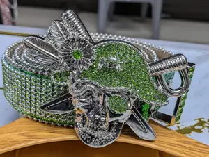  Gothic-Style Iron Cross/ Skull Bb Simon Belts