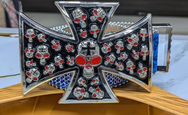  Gothic-Style Iron Cross/ Skull Bb Simon Belts - thumbnail 16
