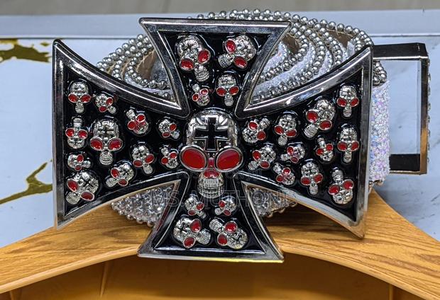  Gothic-Style Iron Cross/ Skull Bb Simon Belts - thumbnail 5