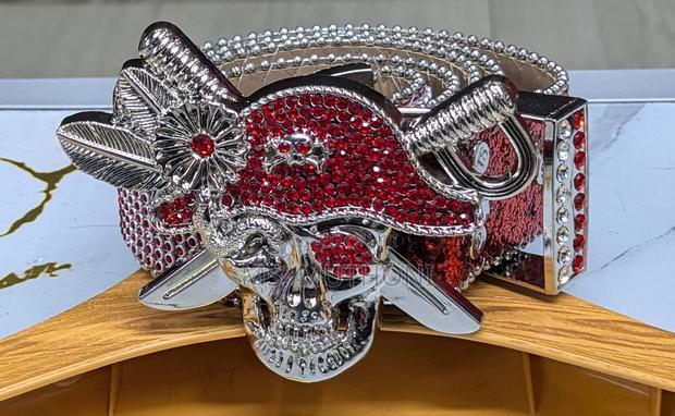  Gothic-Style Iron Cross/ Skull Bb Simon Belts - thumbnail 14