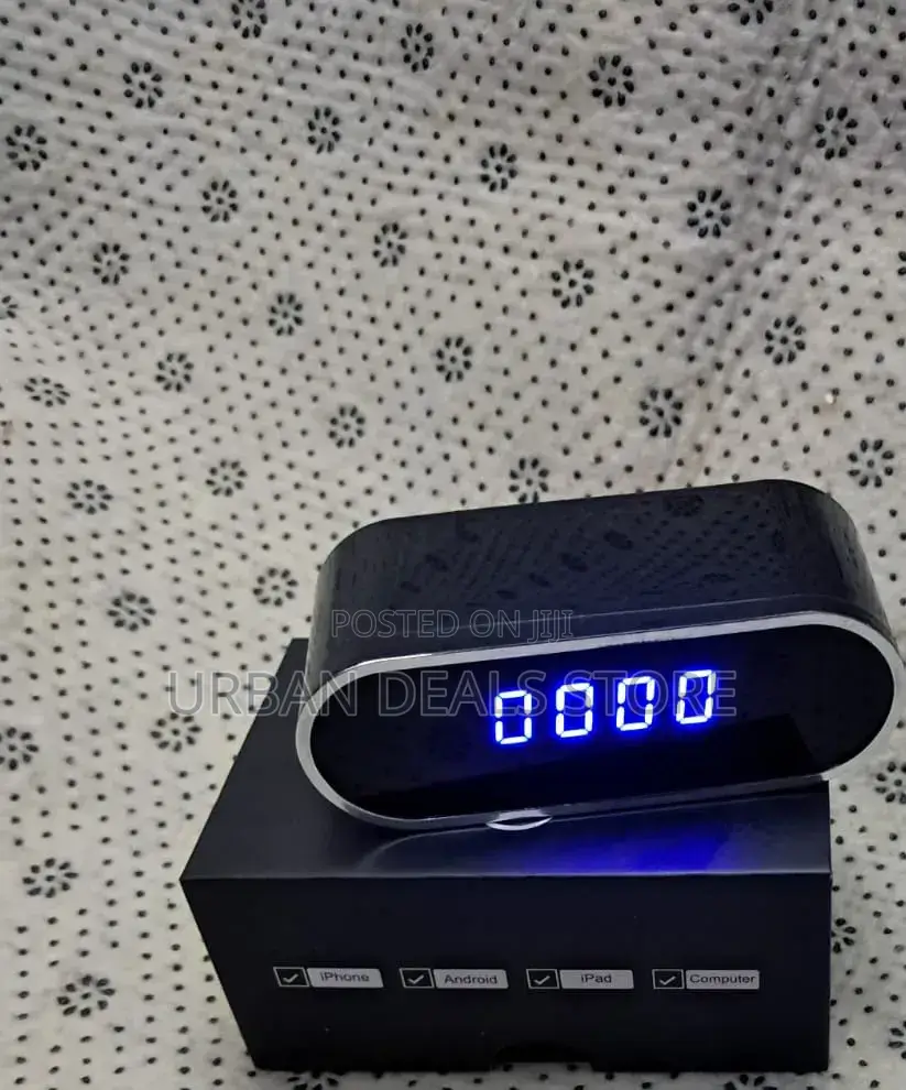 Table Clock Wifi Spy CCTV Camera
