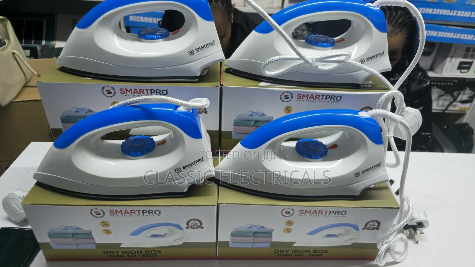 Smartpro Dry Iron Box Available at Sh1099.