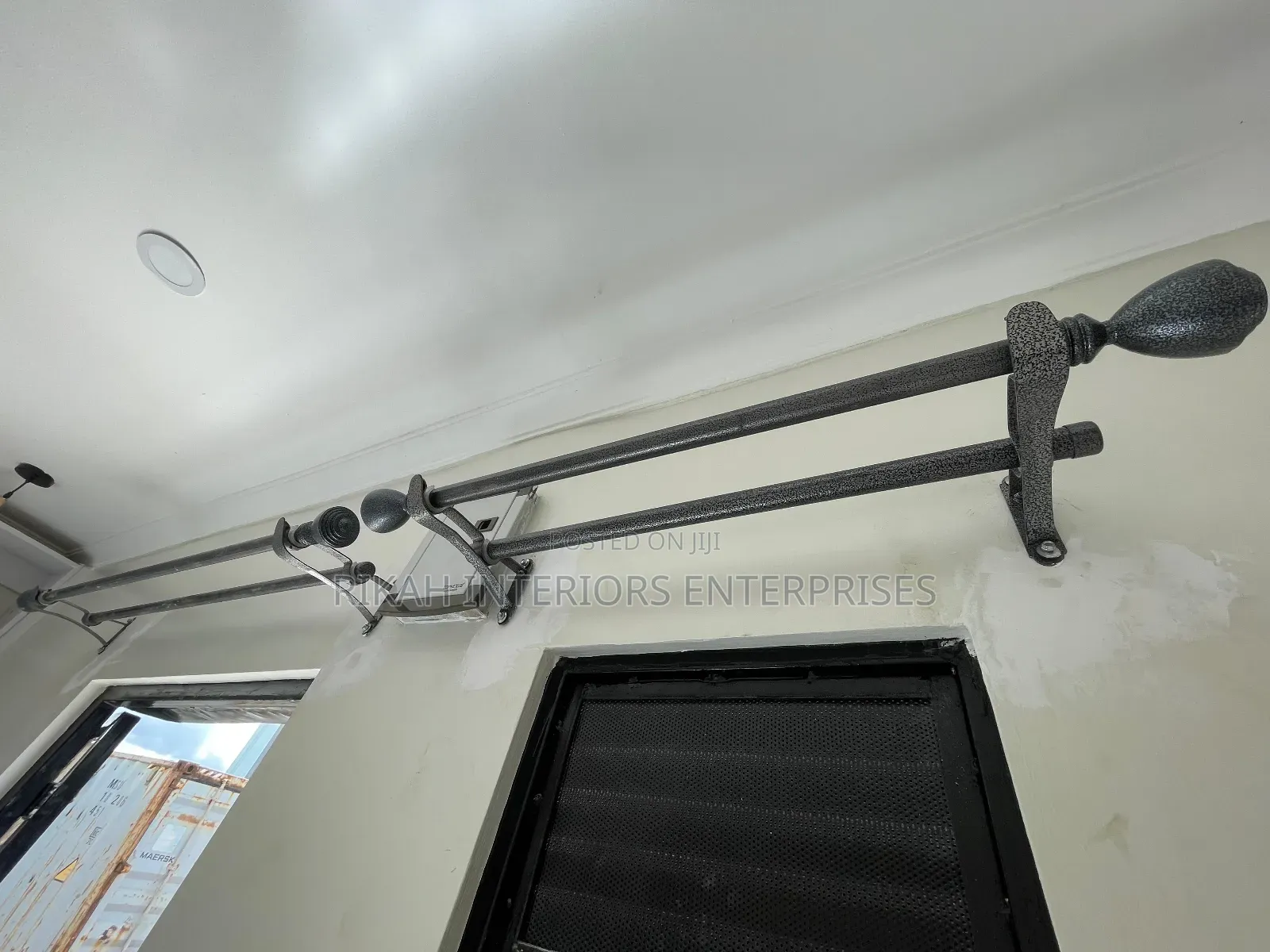 Silver Juakali Curtain Rods