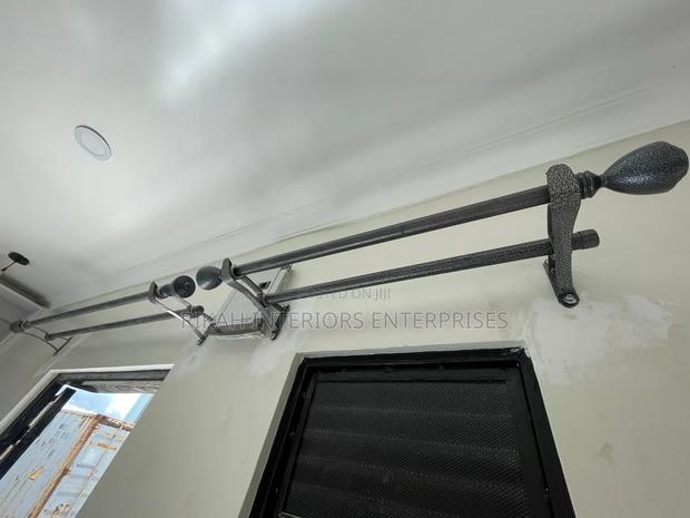 Silver Juakali Curtain Rods