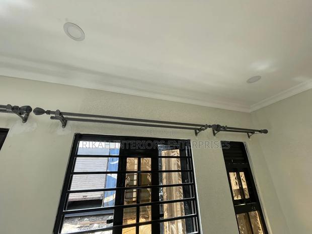 Silver Grey Powder Coated Juakali Curtain Rods