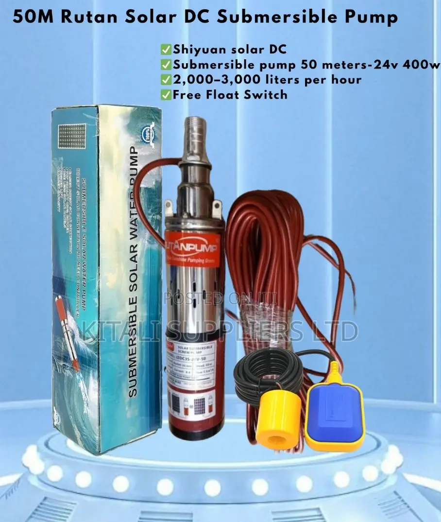 50m Rutan Solar Dc Submersible Pump