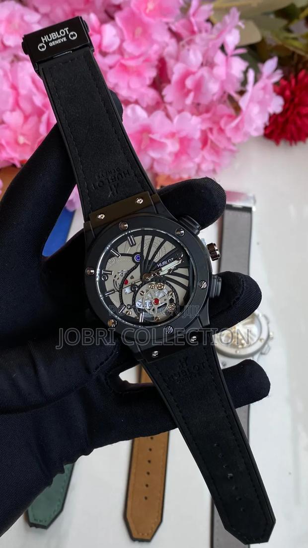 Hublot Gents Leather Watch - thumbnail 2