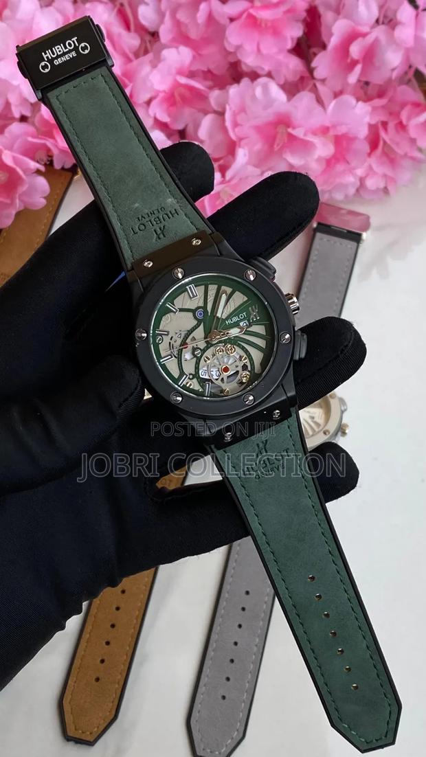 Hublot Gents Leather Watch - thumbnail 4