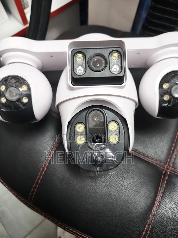 Solar Powered Quad Lens 4g V380 Outdoor CCTV Camera - thumbnail 2