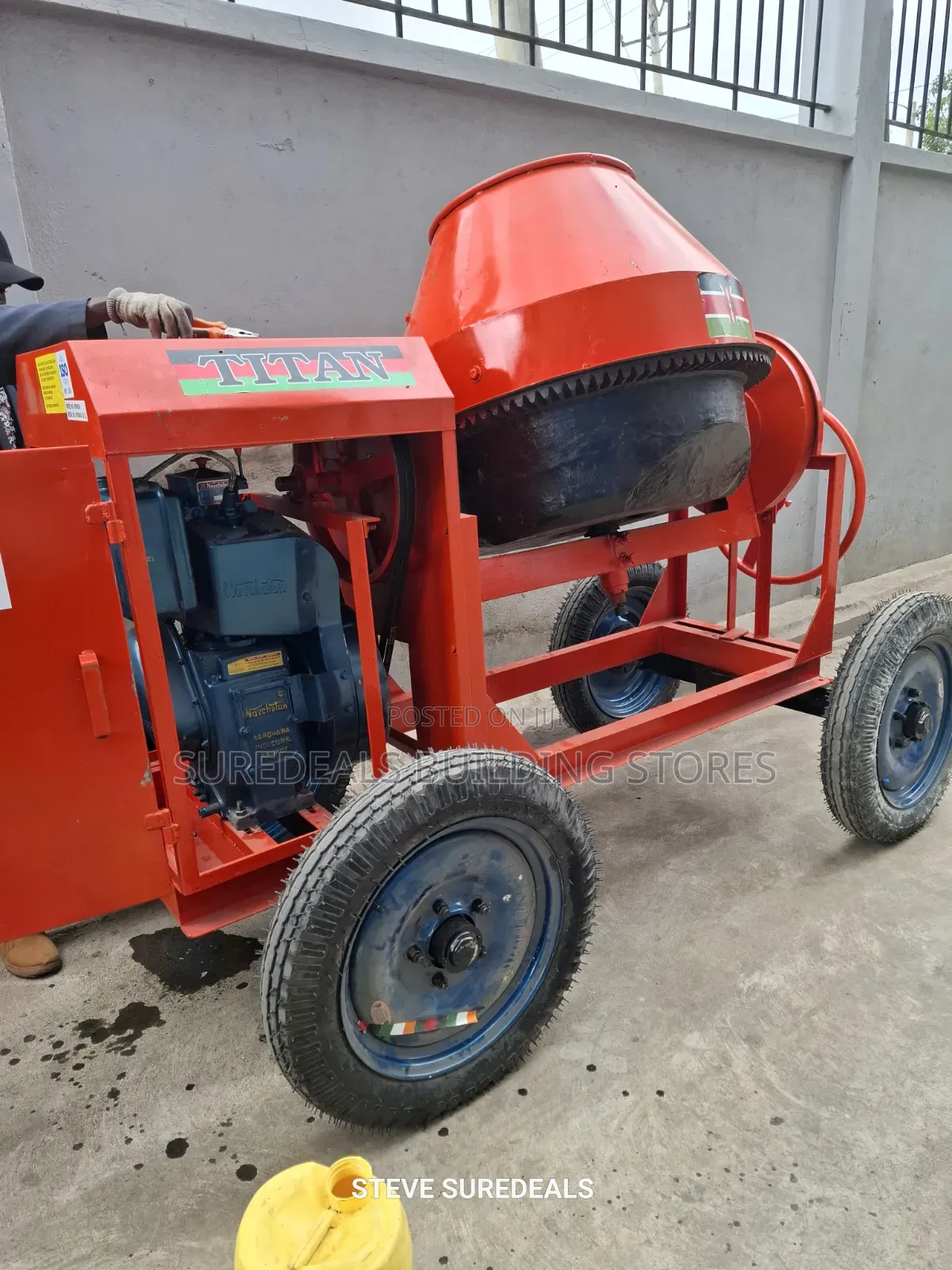 500-Liter Titan Heavy Duty Concrete Mixer