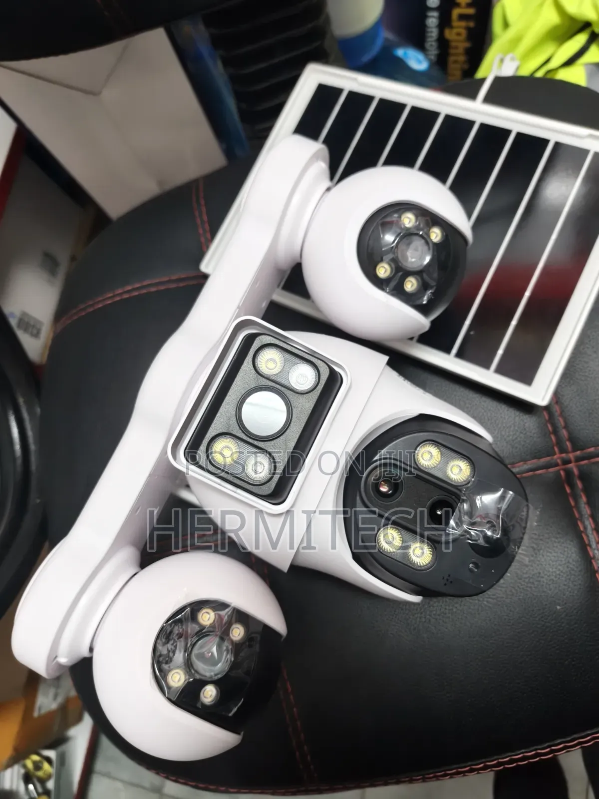 Security and Surveillance Quad Lens 4g Solar Powered CCTV Camera