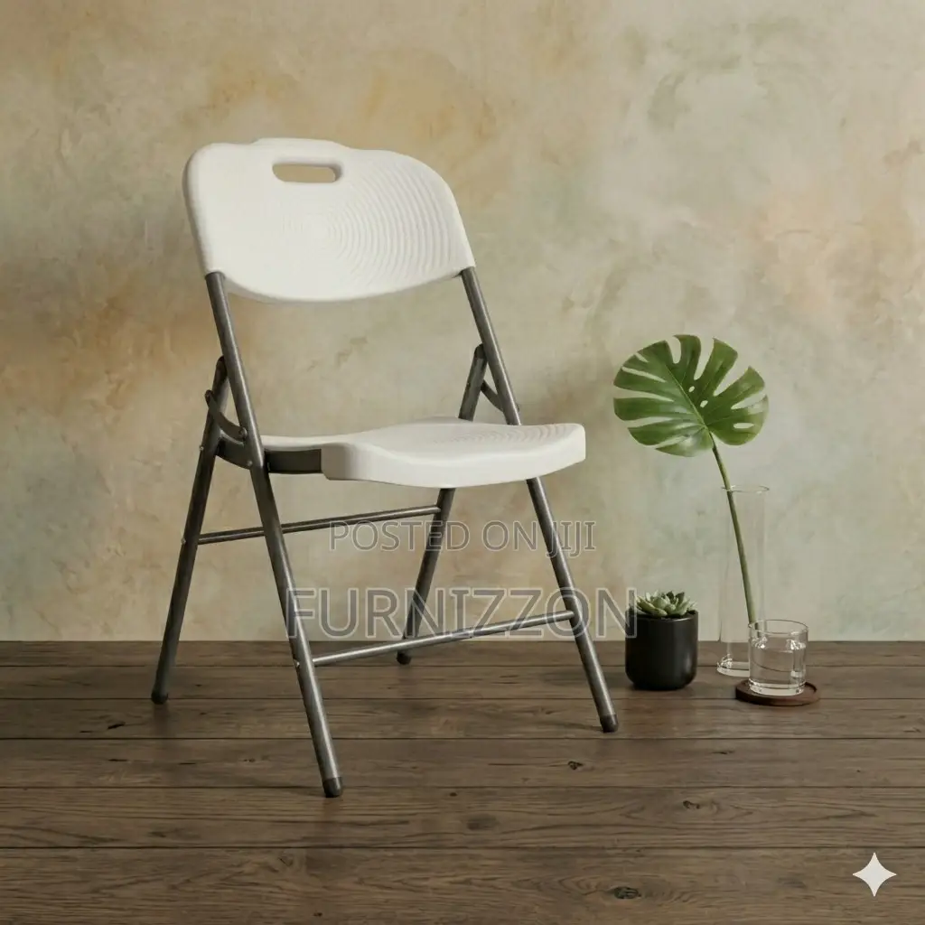 White Plastic Folding Chair – Compact Multi-Purpose