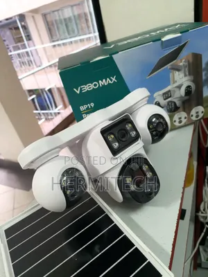 4-Eyes Outdoor Solar Powered CCTV 4g Smart V380 PTZ Control