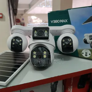 4-Eyes Outdoor Solar Powered CCTV 4g Smart V380 PTZ Control