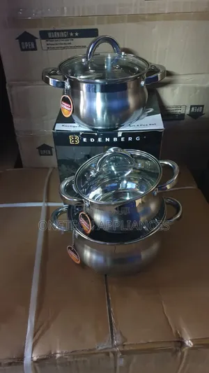 Edenberg 6pcs Stainless Steel Cookware Set
