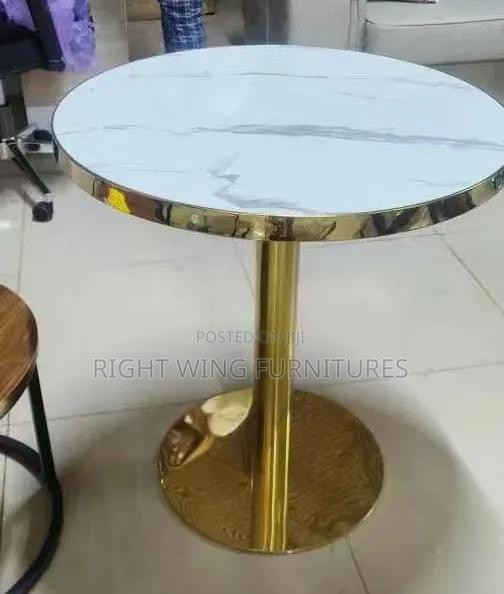 All Gold-Round Dining Table - main view