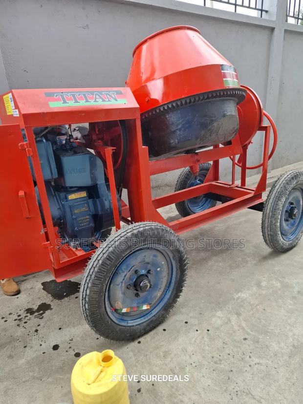 Indian Titan Concrete Mixer, Diesel Powered - thumbnail 2