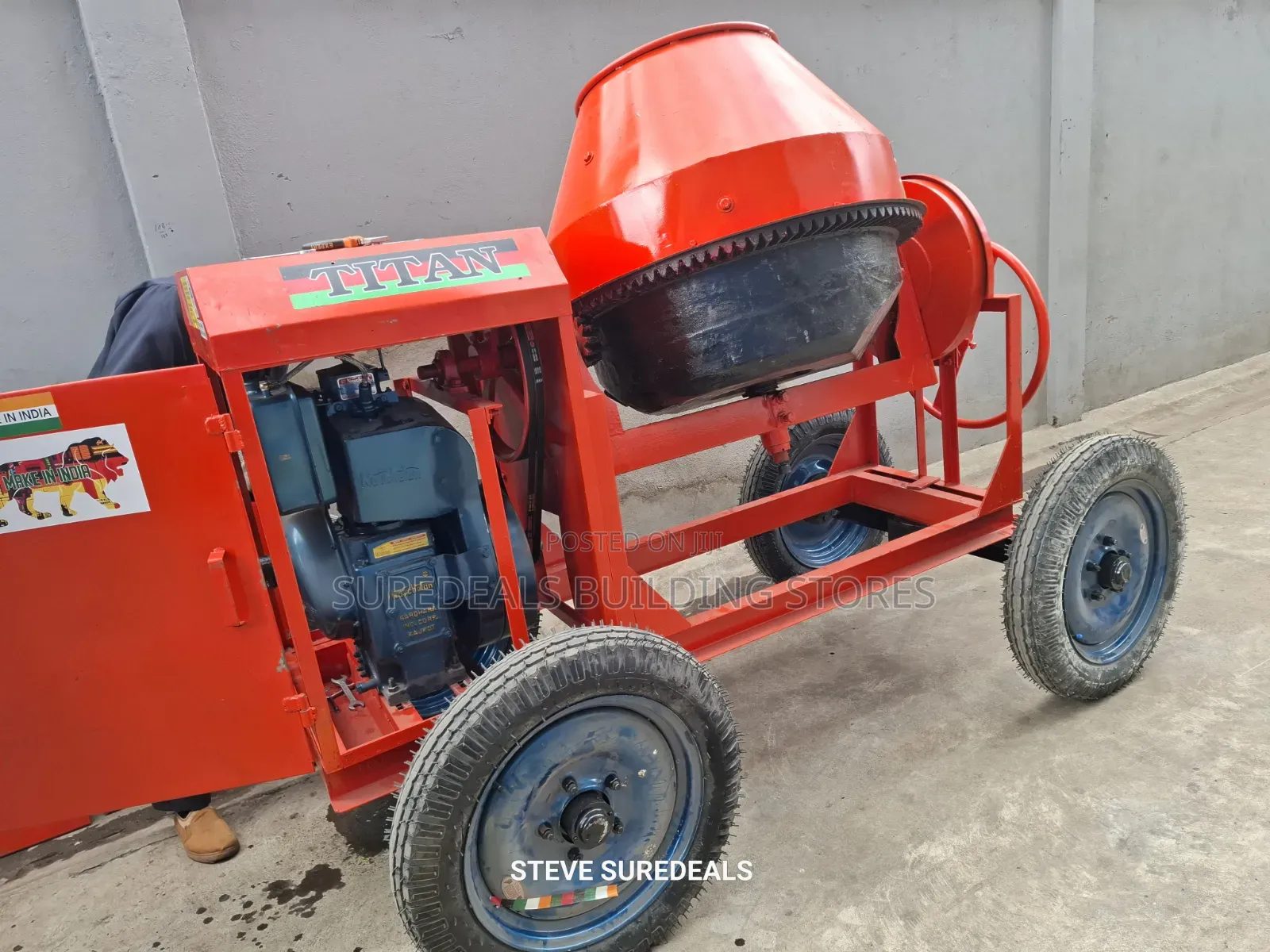 Indian Titan Concrete Mixer, Diesel Powered