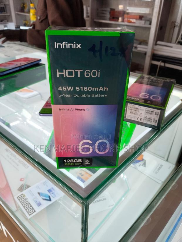 New Infinix Hot 60i 128 GB Black
